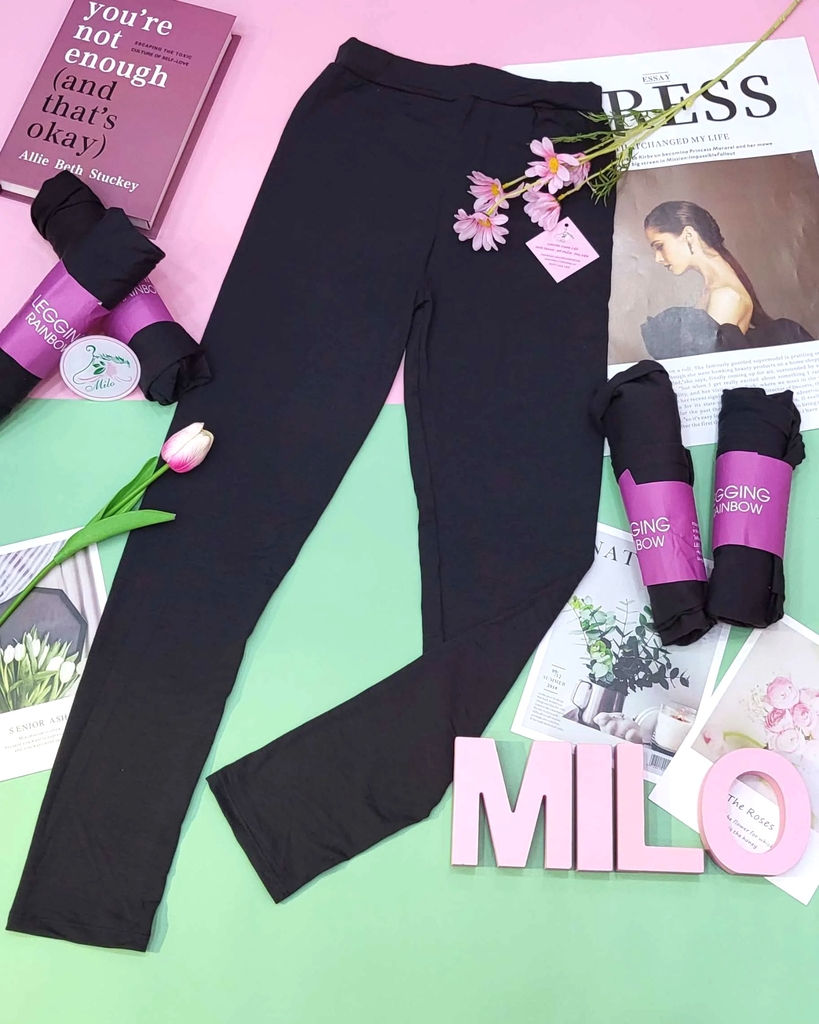 Quần legging dài cuộn tím Legging Rainbow