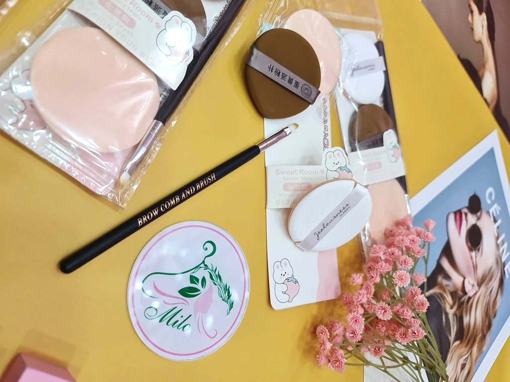 Set 3 mút + 1 cọ makeup Nalamei Sweet Room