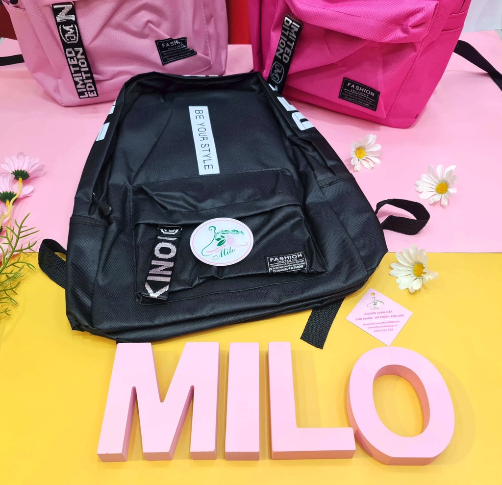 Balo vải Canvas phong cách Hàn Quốc