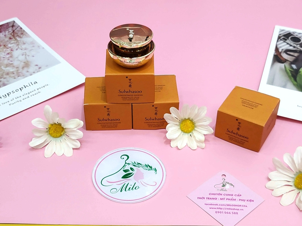 Kem dưỡng mắt Sulwhasoo Concentrated Ginseng nhân sâm cao cấp - 5ml