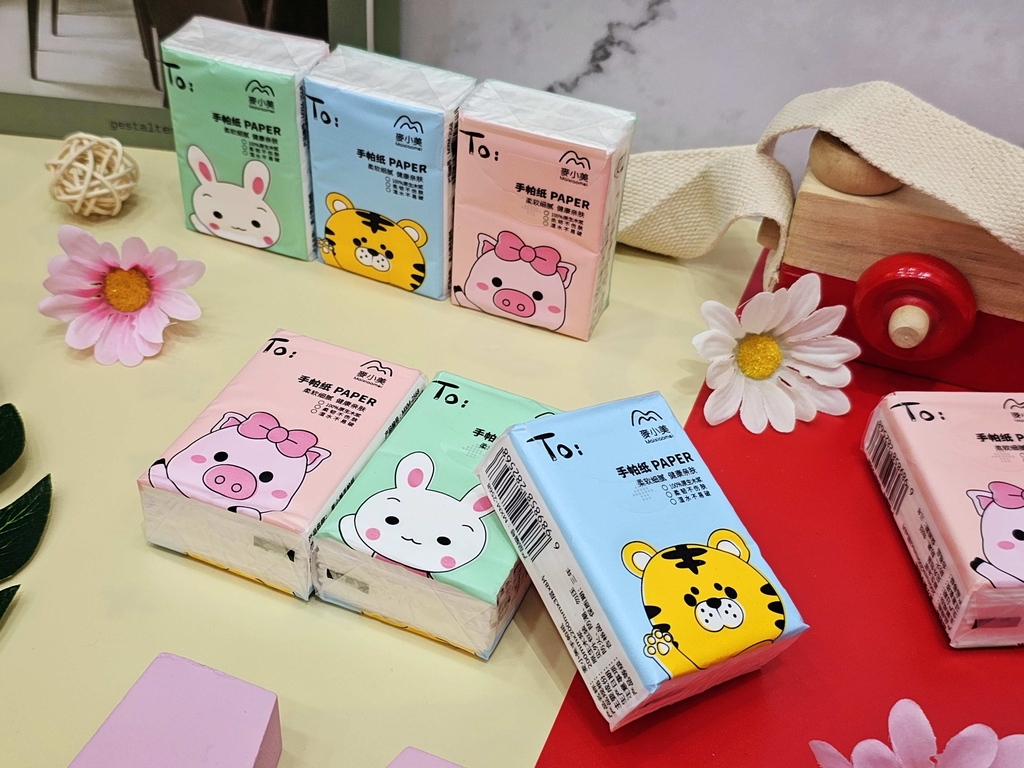 Khăn giấy khô mini hoạt hình cute (gói lẻ)