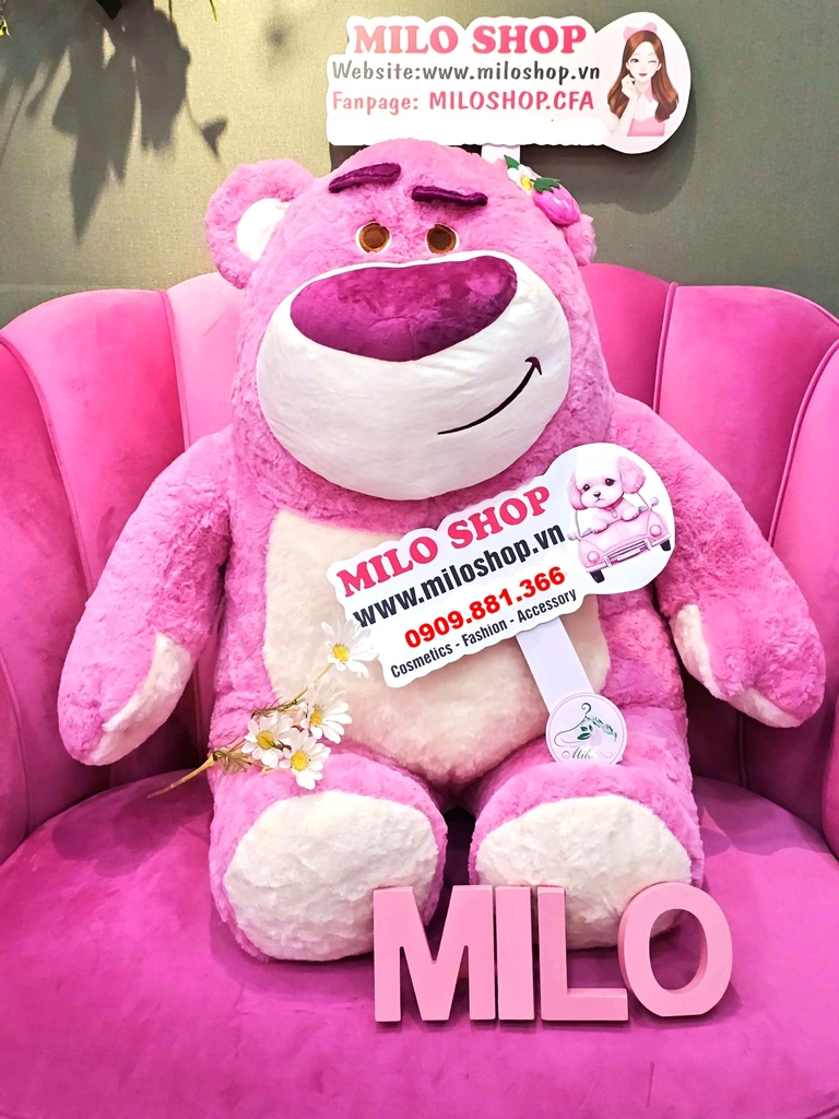 Gấu bông Lotso gấu ngồi cao cấp (hàng Quảng Châu)