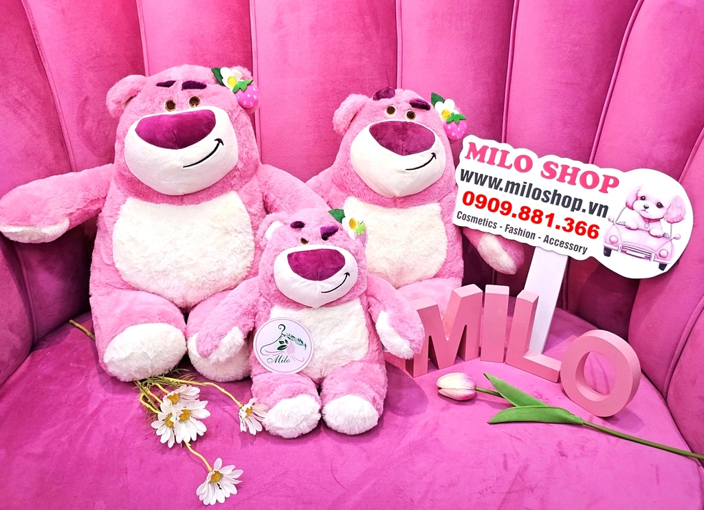 Gấu bông Lotso gấu ngồi cao cấp (hàng Quảng Châu)