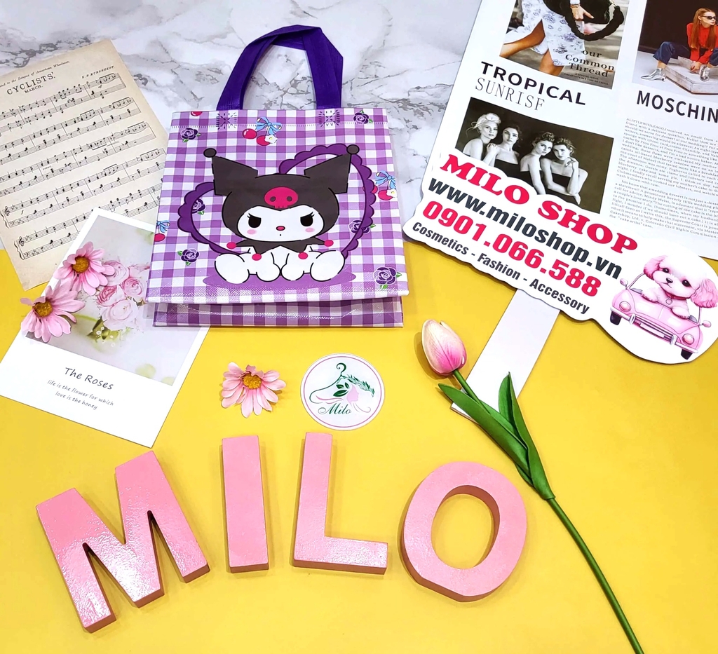 Túi quà chống thấm nước họa tiết hoạt hình Melody