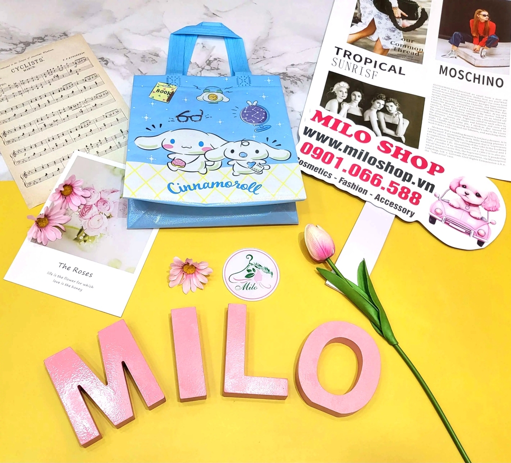 Túi quà chống thấm nước họa tiết hoạt hình Melody