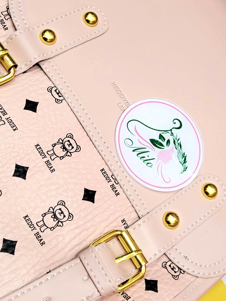 Balo Quảng Châu zaza Keddy Bear cao cấp (hồng)