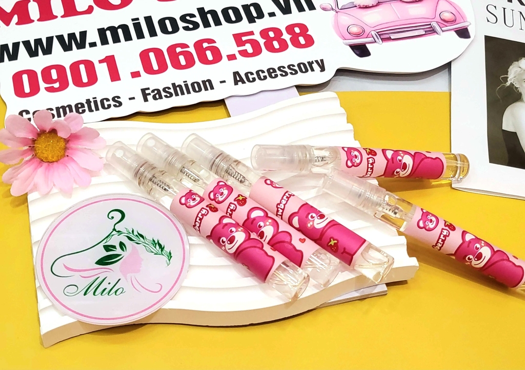 Nước hoa gấu dâu Lotso Bath & Body mini - 10ml