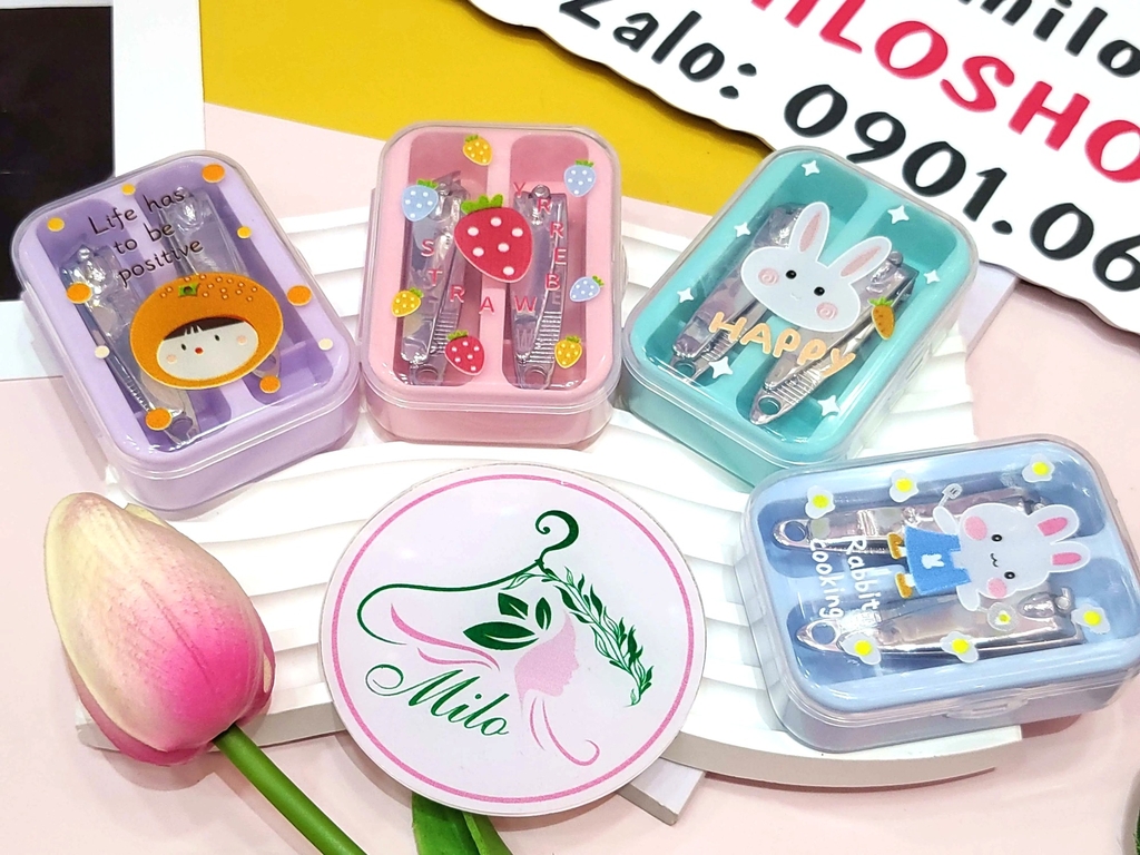 Hộp 2 cái cắt móng tay hoạt hình cute