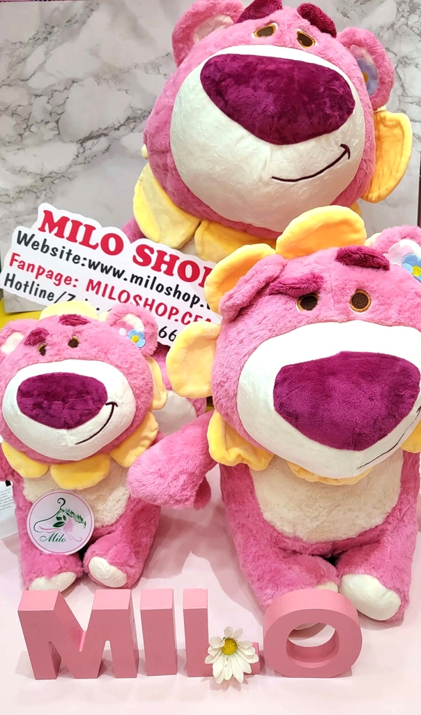 Gấu bông Lotso bông hoa cao cấp (hàng Quảng Châu)