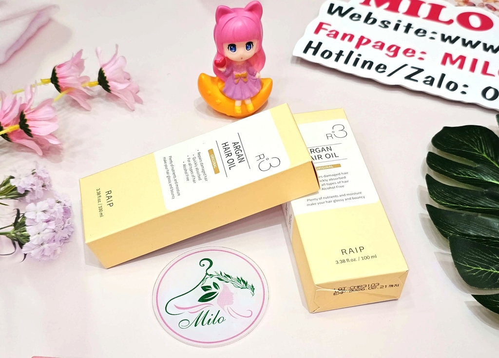 Dầu dưỡng tóc Raip R3 - Argan Hair Oil Original- 100ml (Vàng)