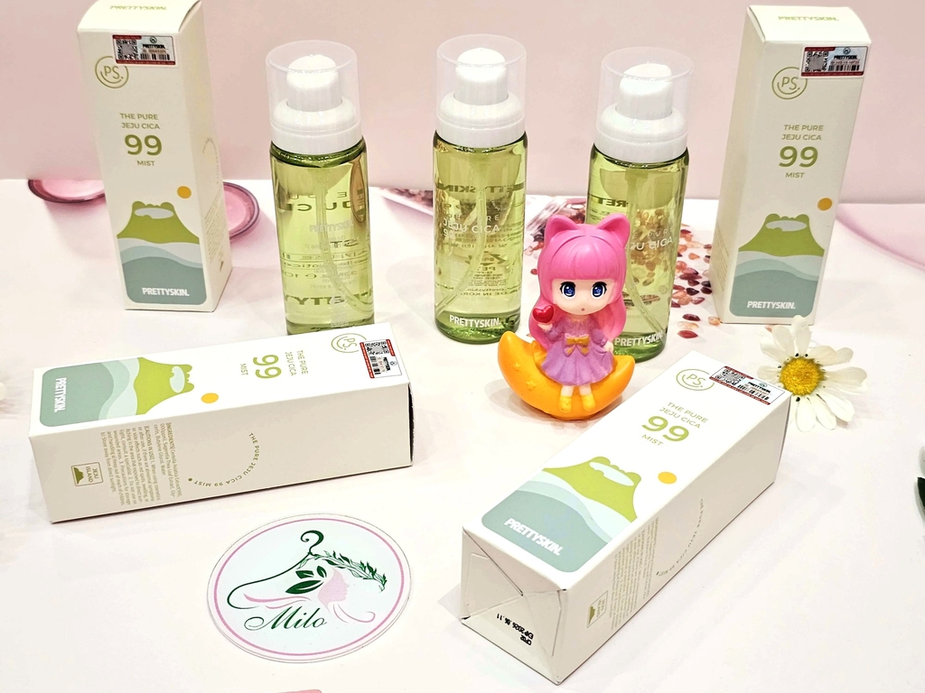 Xịt khoáng rau má Pretty Skin The Pure Jeju Cica 99 Mist - 100ml
