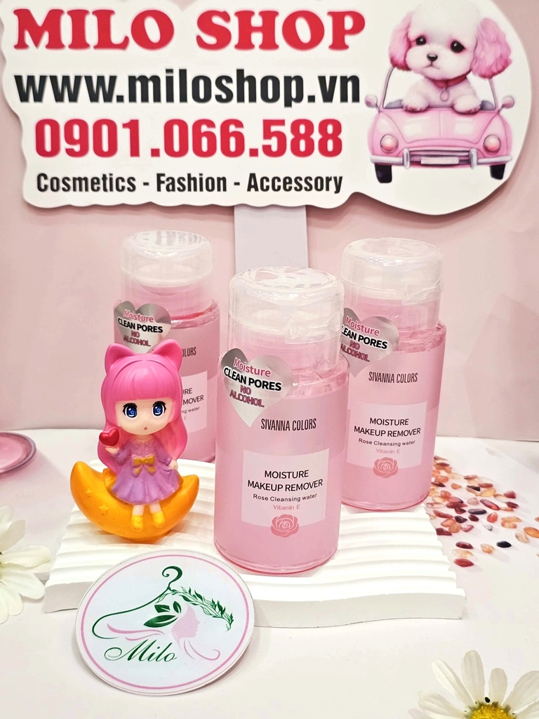 Nước tẩy trang Sivanna Colors Moisture Makeup Remover - 180ml