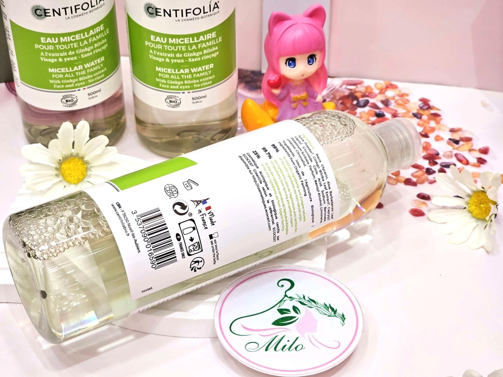 Nước tẩy trang rau má Centifonia Plau Micellaire - 500ml
