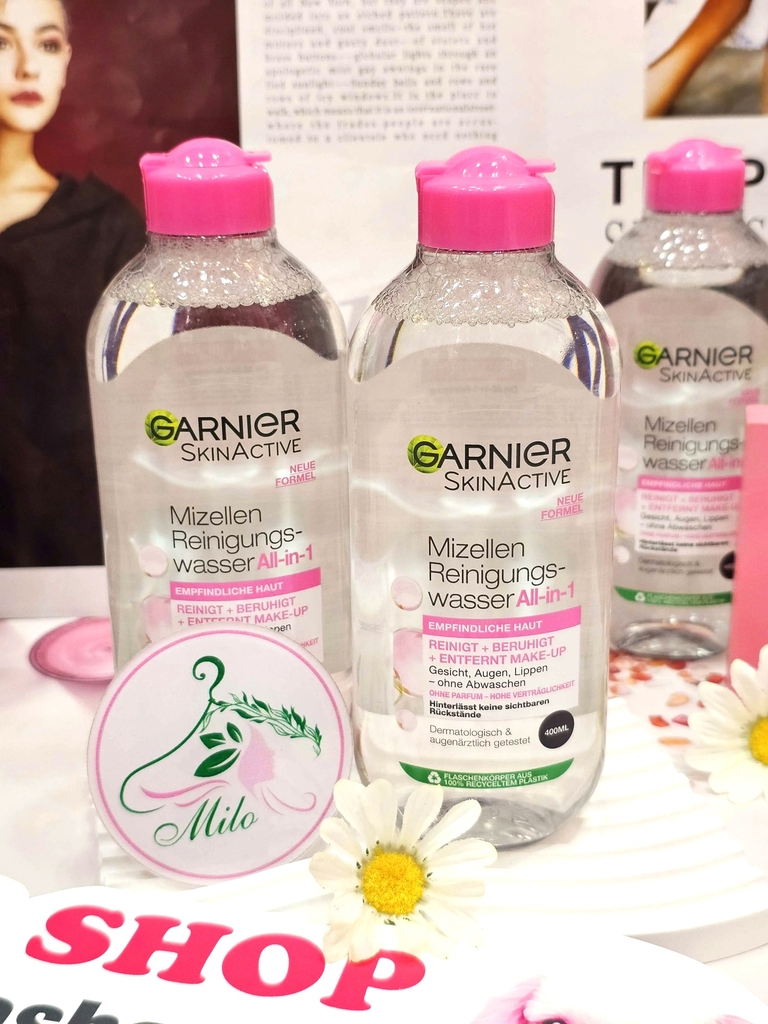 Nước tẩy trang Garnier - 400ml (màu hồng)