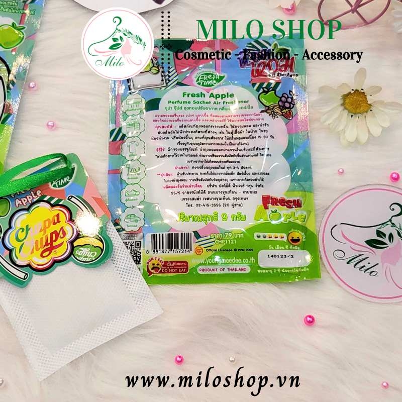 Túi thơm treo tủ quần áo Chupa Chups (Thái Lan) treo xe, treo tủ quần áo