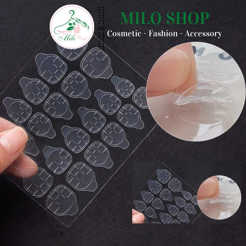Miếng keo dán móng tay giả  2 mặt cao cấp (24 móng)