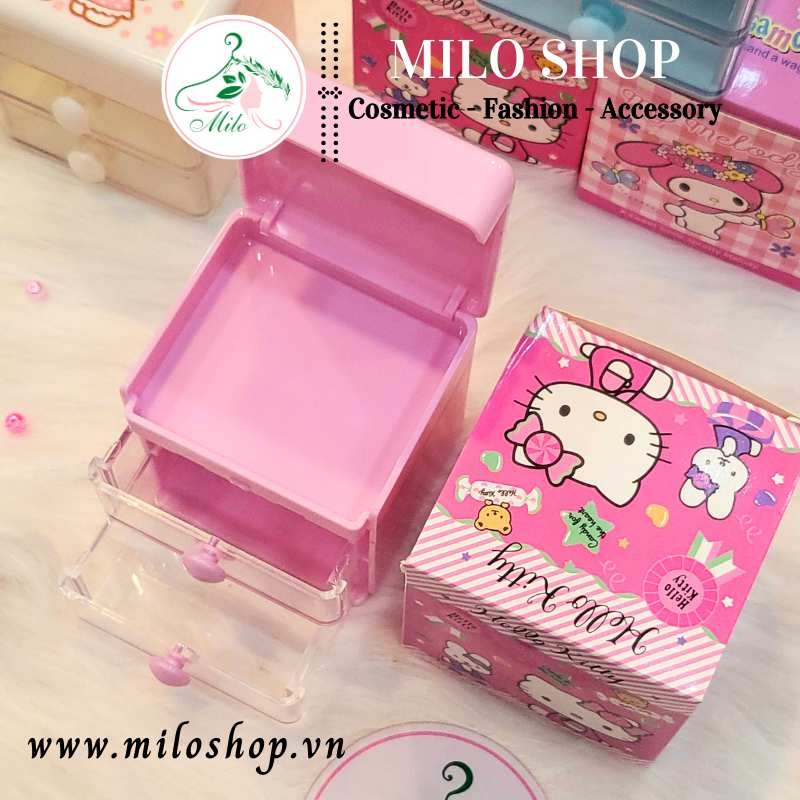 Hộp mini Hello Kitty 2 tầng đa năng đựng trang sức