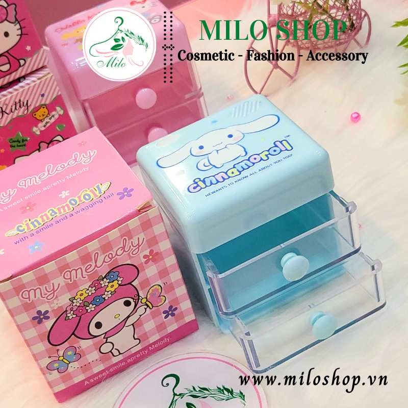 Hộp mini My melody 2 tầng đa năng đựng trang sức