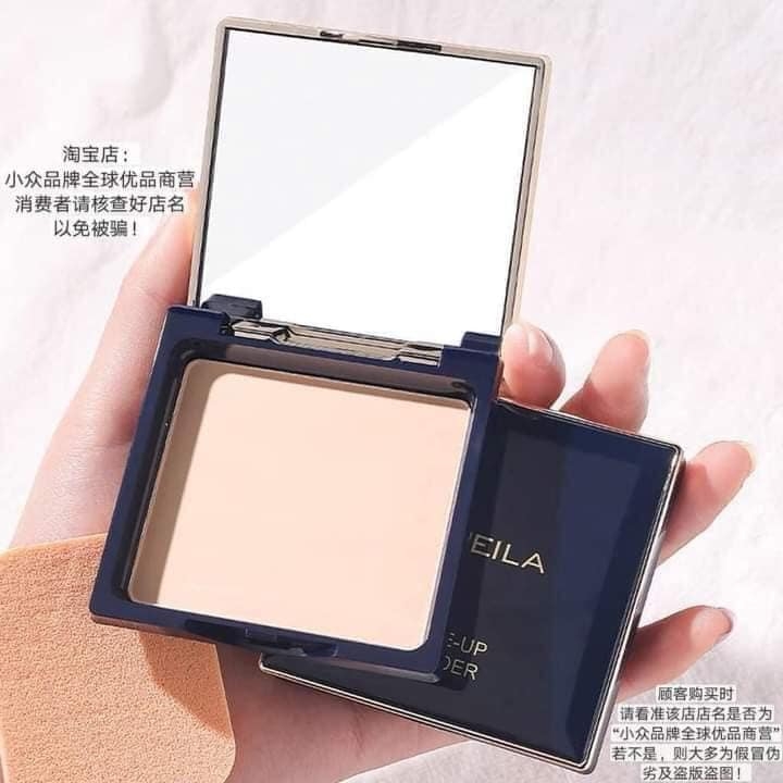 Phấn phủ dạng nén kiềm dầu Lameila Powder Care (hộp xanh dương) - 9.5g