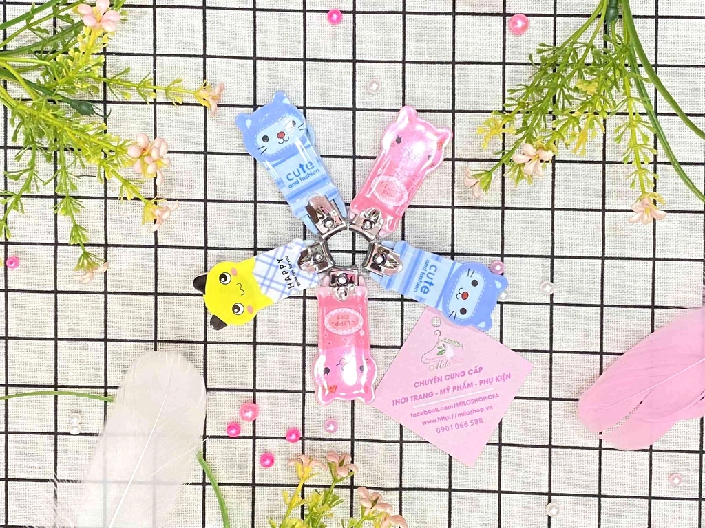 Móc khóa cắt bấm móng tay hình thú cute
