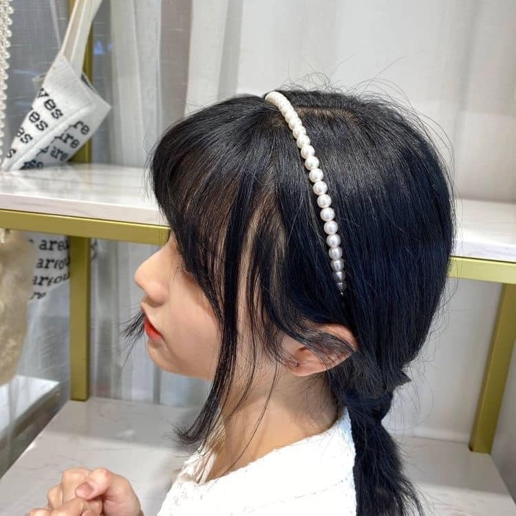 Băng đô cài tóc ngọc trai mix mẫu