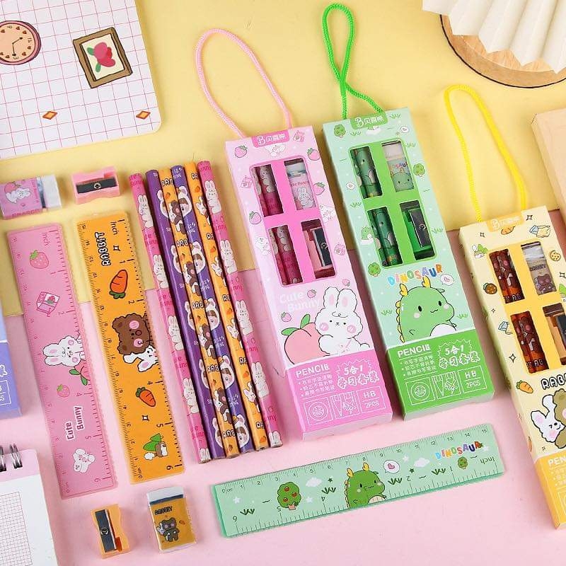 Set 5 món dụng cụ học sinh