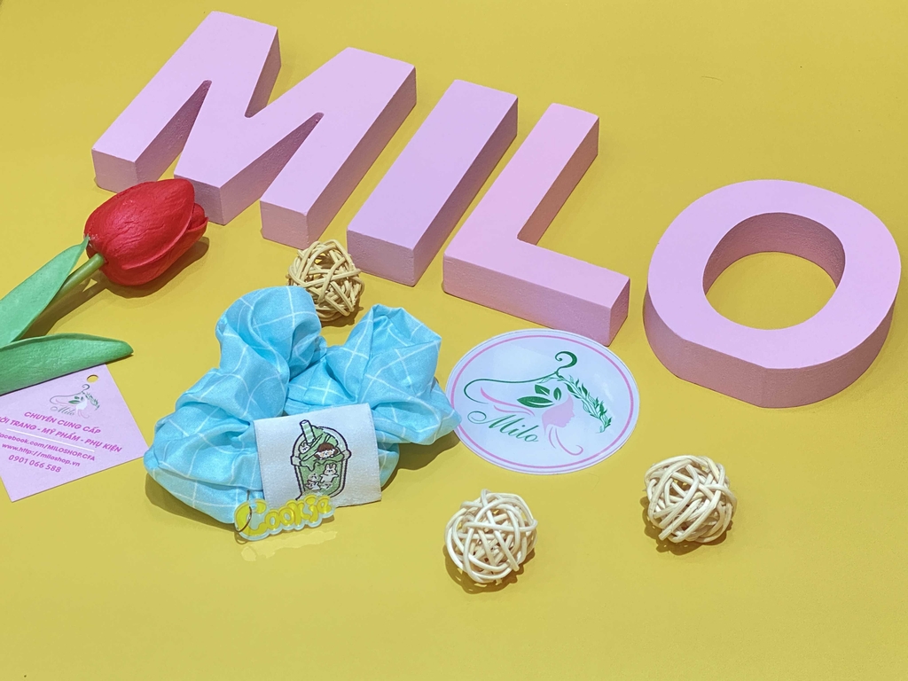 Cột tóc 2 charm mix hình cute