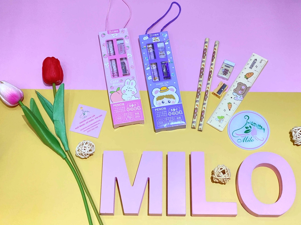 Set 5 món dụng cụ học sinh