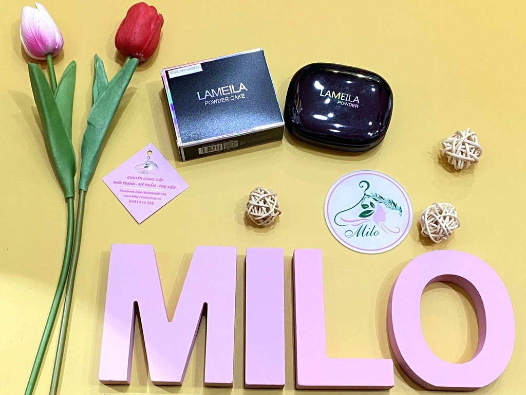 Phấn nền 2 tầng kiềm dầu Lameila Powder Cake (hộp đen) - 20g