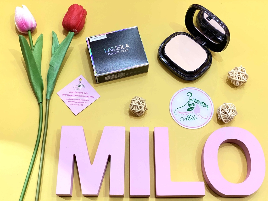 Phấn nền 2 tầng kiềm dầu Lameila Powder Cake (hộp đen) - 20g