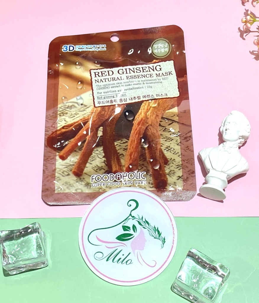 Mặt nạ dưỡng da 3D Foodaholic - Red Ginseng - 23g (Hàn Quốc)