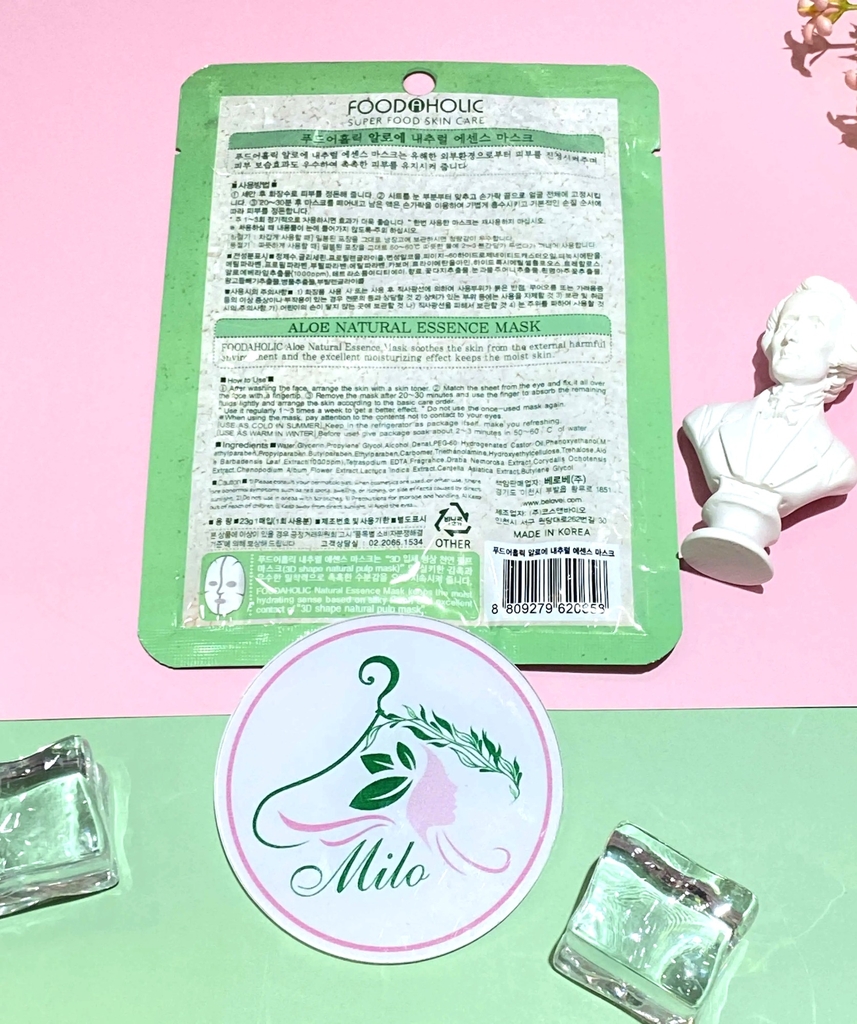 Mặt nạ dưỡng da 3D Foodaholic - Aloe - 23g (Hàn Quốc)