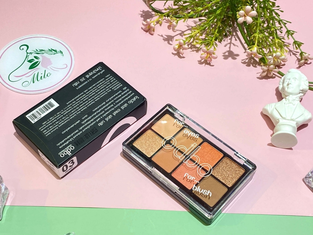 Phấn mắt Odbo For Eyes For Blush 2 tầng- NO.03