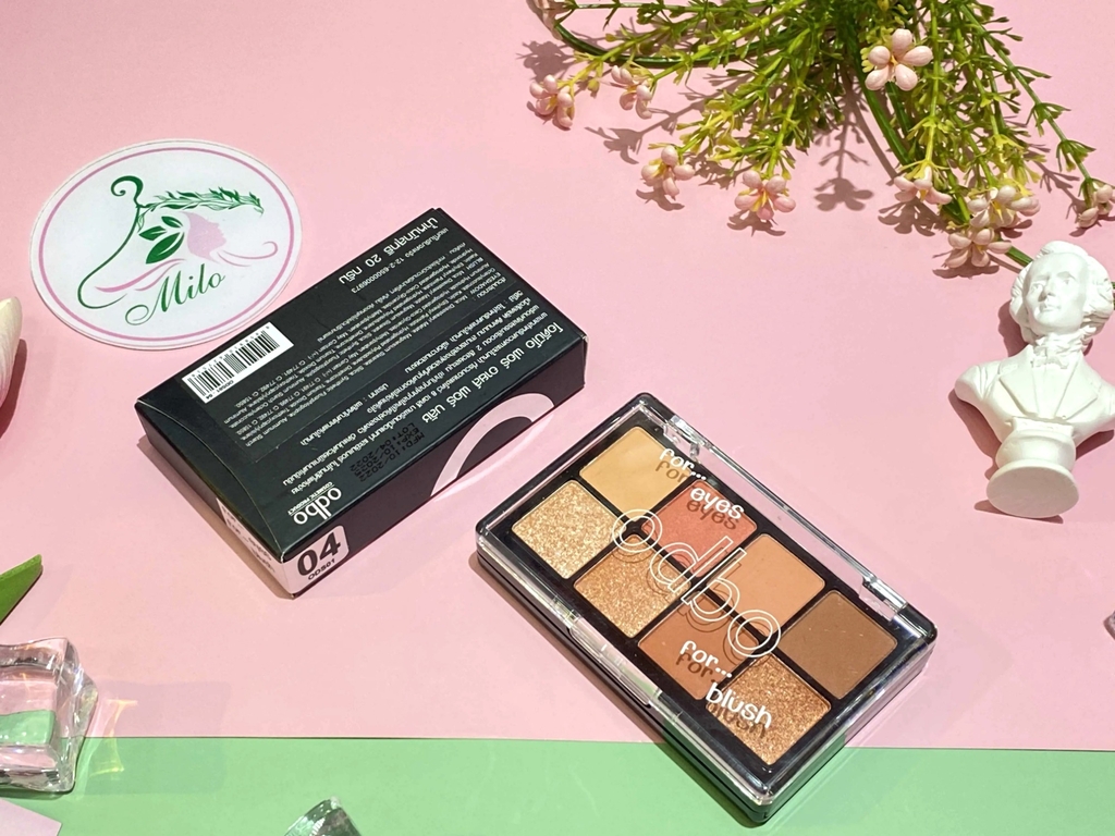 Phấn mắt Odbo For Eyes For Blush 2 tầng- NO.04