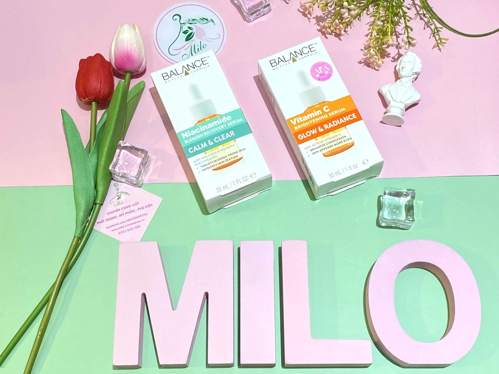 Tinh Chất dưỡng da, ngừa mụn, mờ thâm Balance Active Formula Niacinamide Blemish Recovery Serum Calm & Clear - 30ml