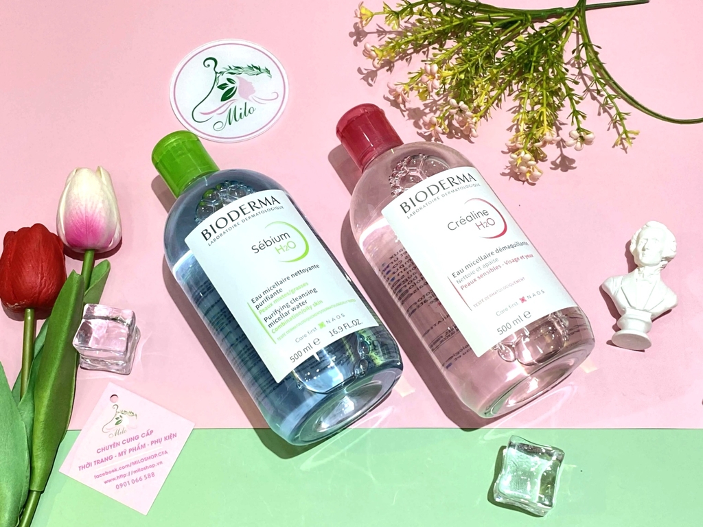 Nước tẩy trang Bioderma Sébium H2O dành cho da dầu & hỗn hợp - 500ml (Xanh)