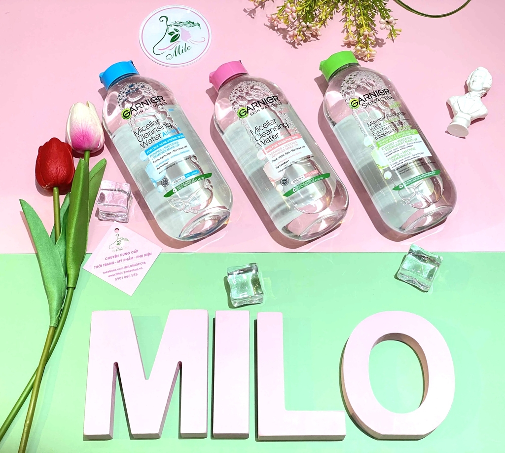Nước tẩy trang Garnier - 400ml (màu xanh lá)