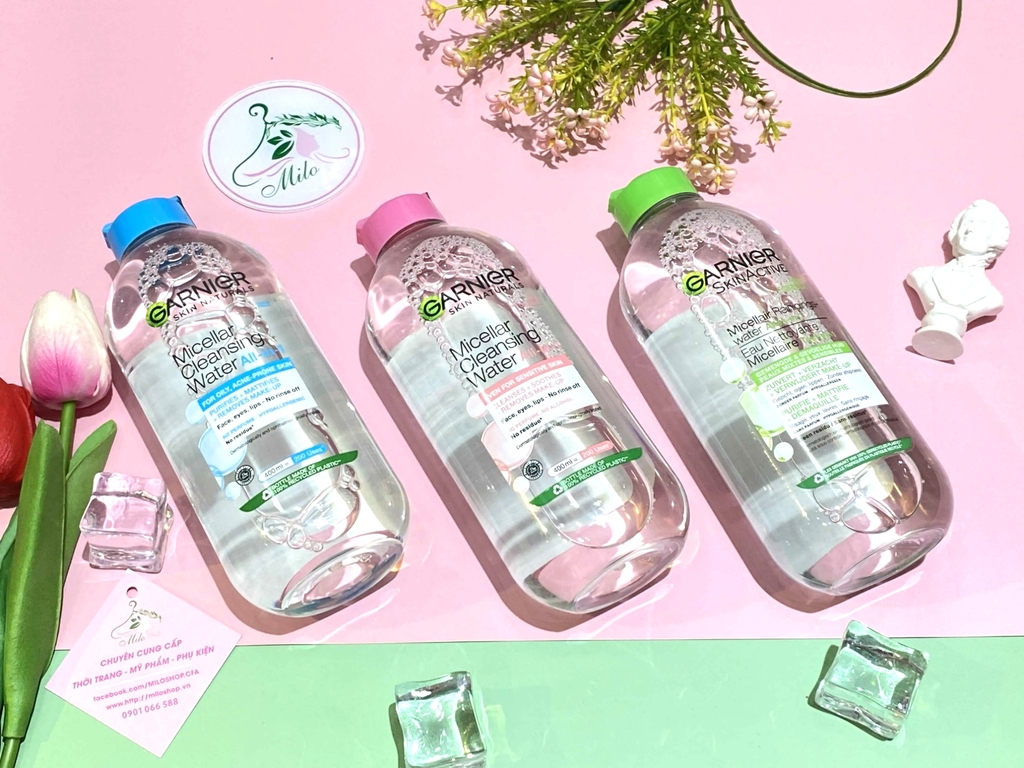 Nước tẩy trang Garnier - 400ml (màu xanh lá)