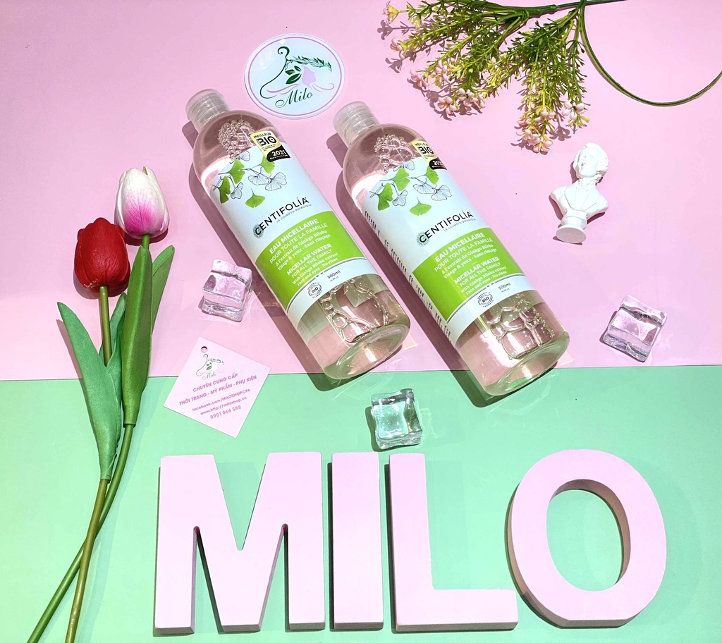 Nước tẩy trang rau má Centifonia Plau Micellaire - 500ml