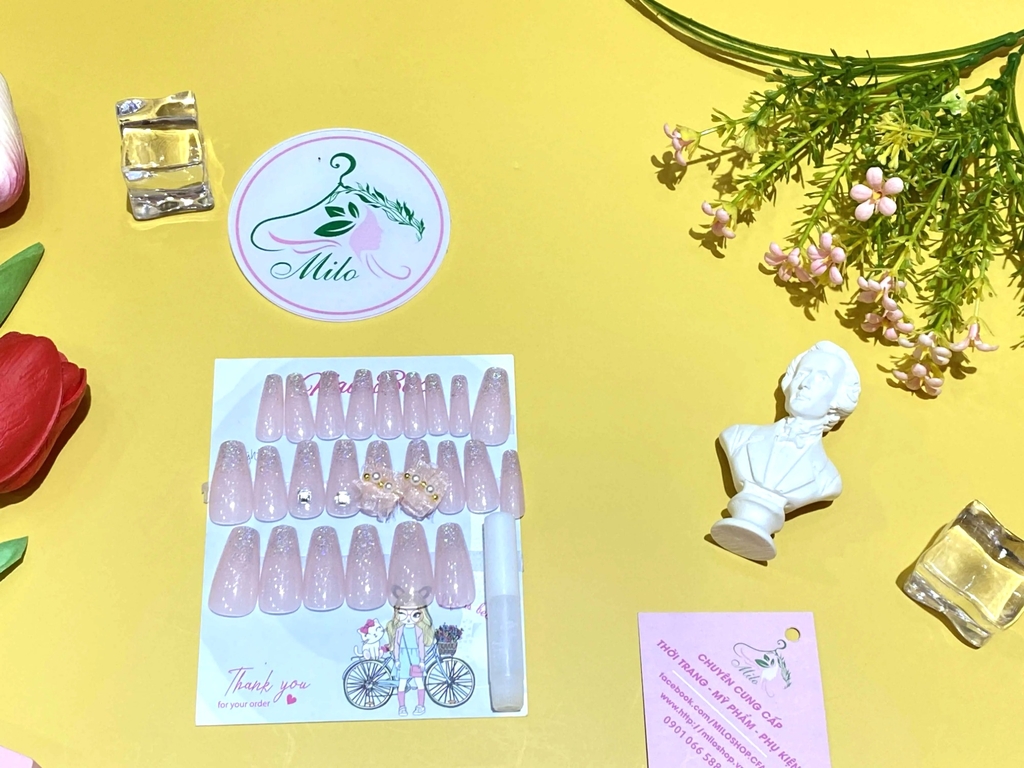 Set 24 móng giả nhiều họa tiết