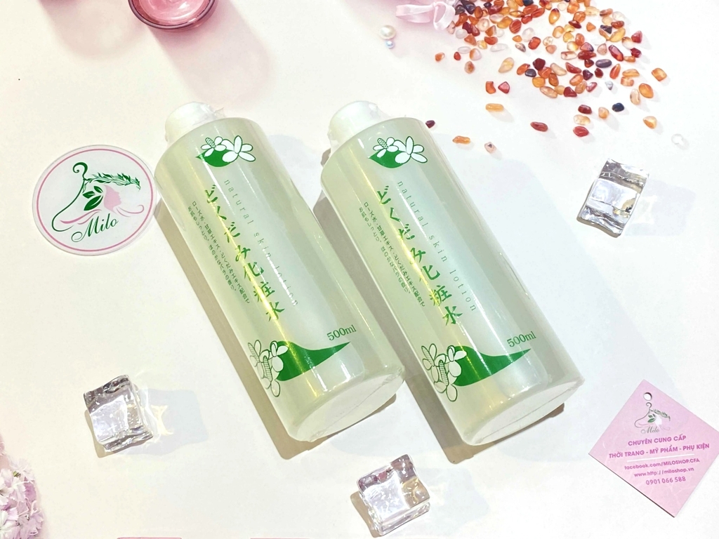 Nước hoa hồng Diếp cá Dokudami Natural Skin Lotion Toner - 500ml (Nhật Bản)