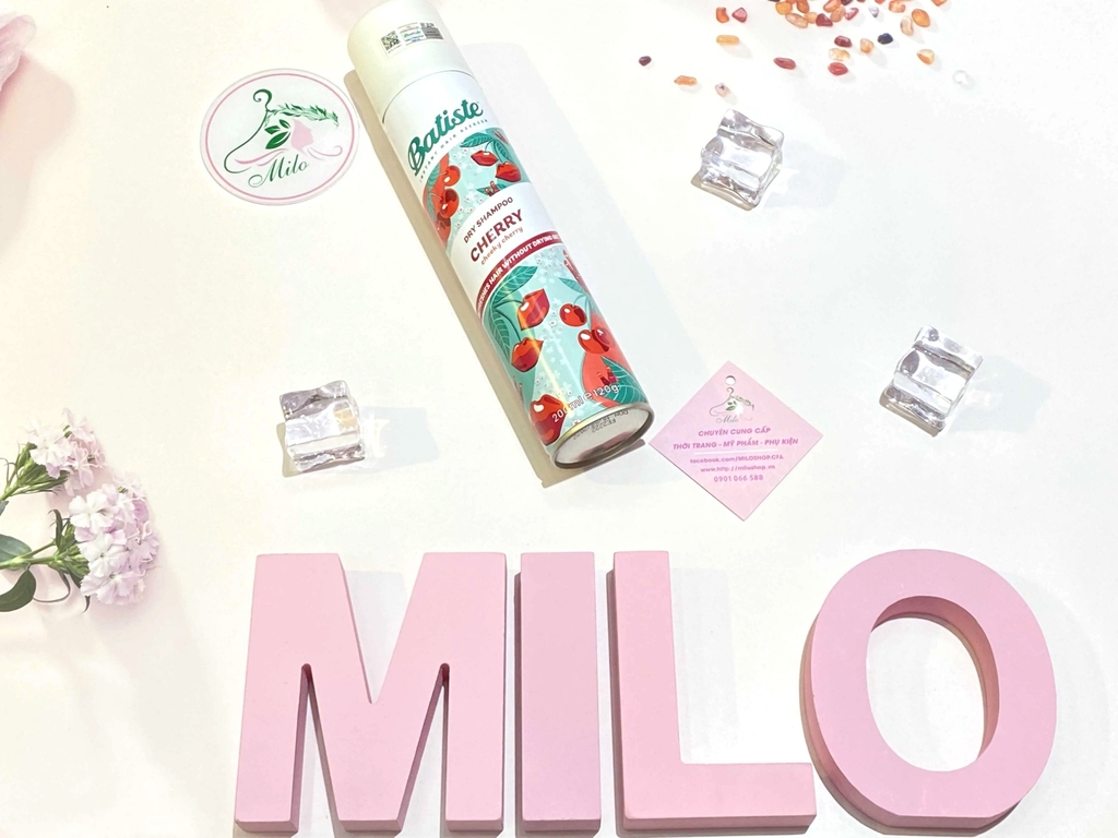 Dầu gội khô Batiste Dry Shampoo -200ml (Cherry)