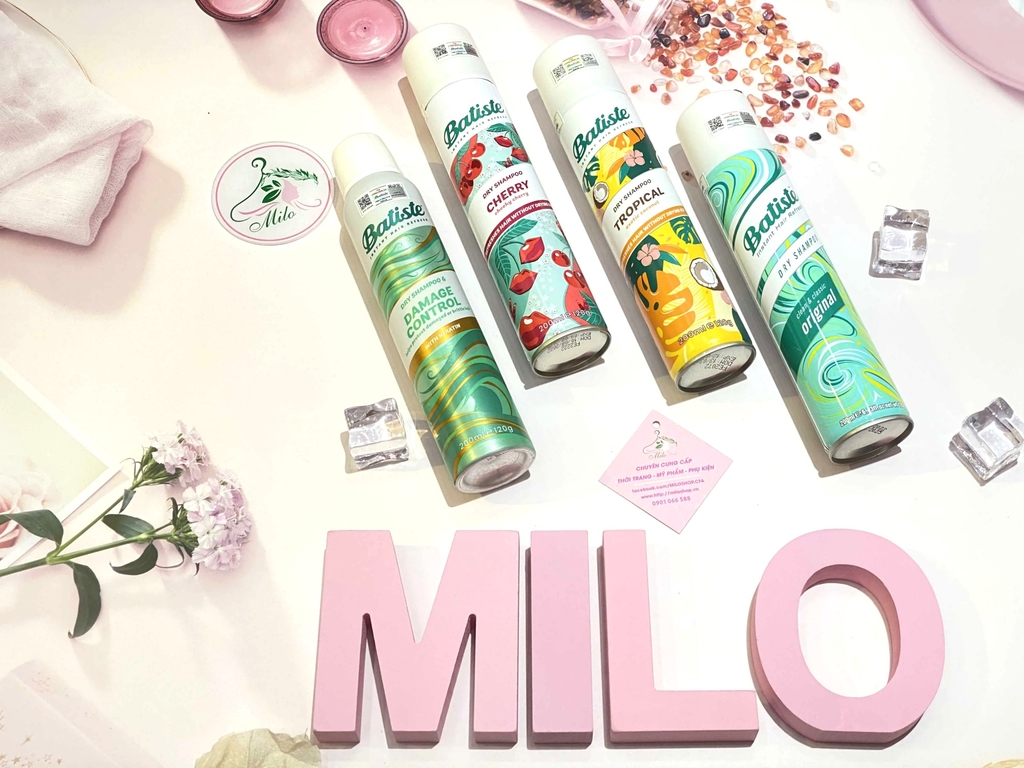 Dầu gội khô Batiste Dry Shampoo -200ml (Cherry)