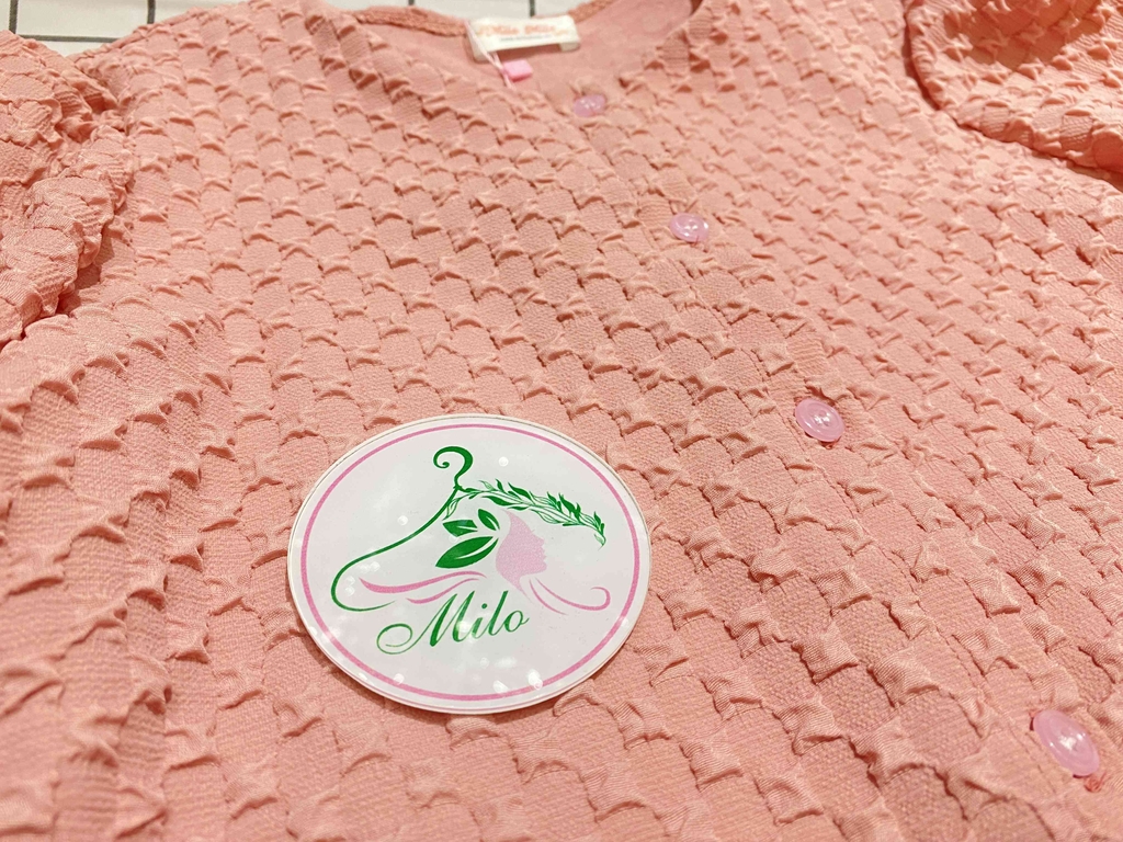 Set đầm tapta áo cài nút phối chân váy (có lót)
