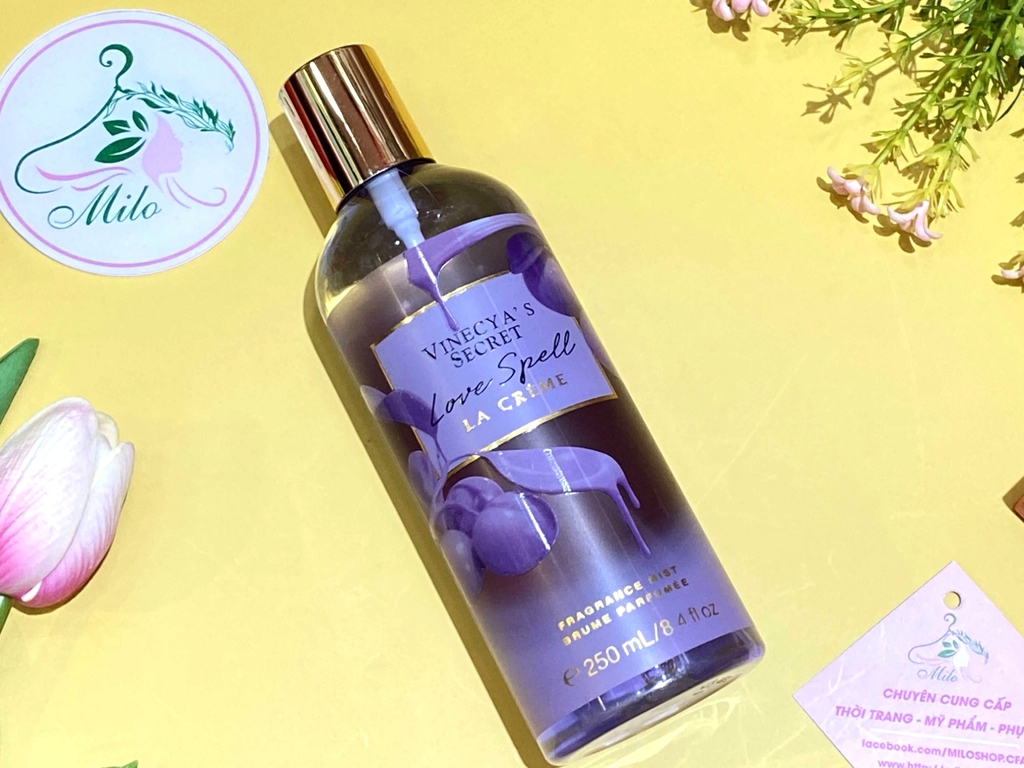 Nước hoa xịt thơm Body Mist  Victoria's Secret 250ml (mẫu mới) - Bản Trung