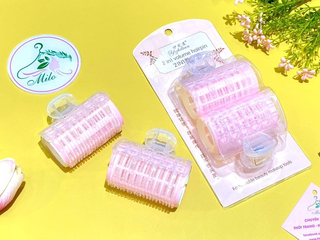 Set 2 lô uốn tóc Yizhilian 2in1 Volume hairpin