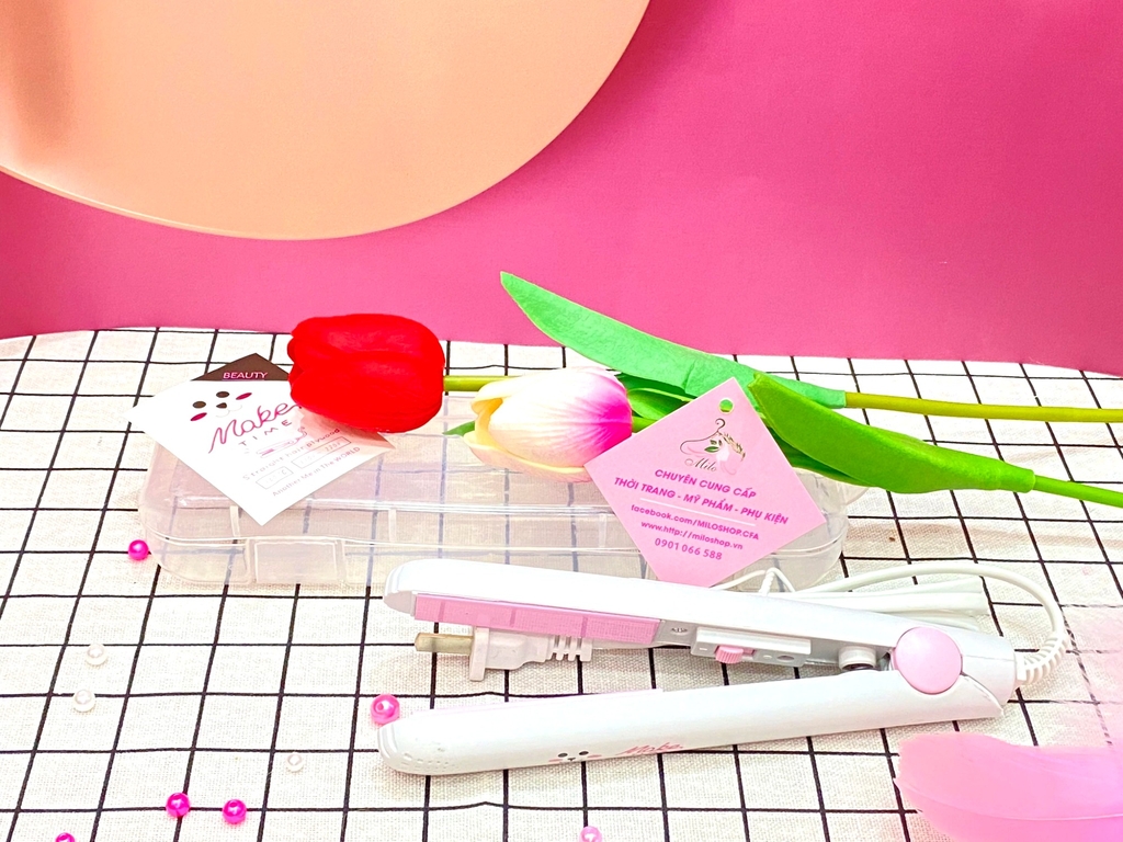 Máy kẹp duỗi tóc mini Make Time (hộp)
