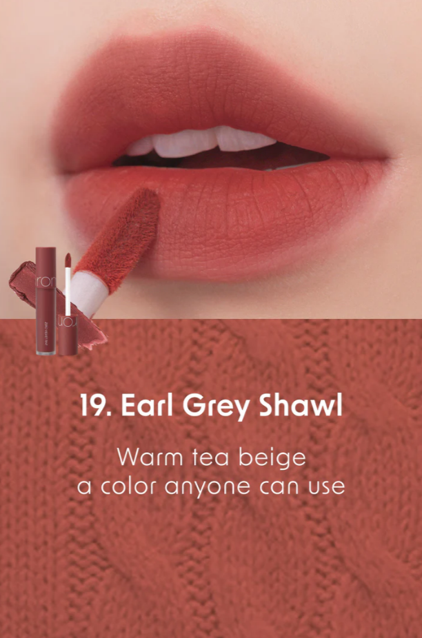 Son kem lì Romand Zero Velvet Tint - Earl Grey Shawl 19