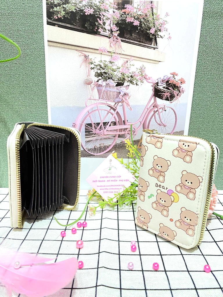 Ví ngắn cầm tay mix hình cute