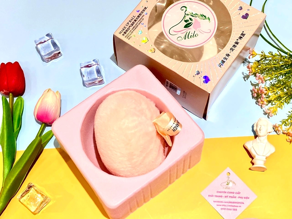 Bông phấn bắt sáng nhũ highlight Mack Andy cao cấp